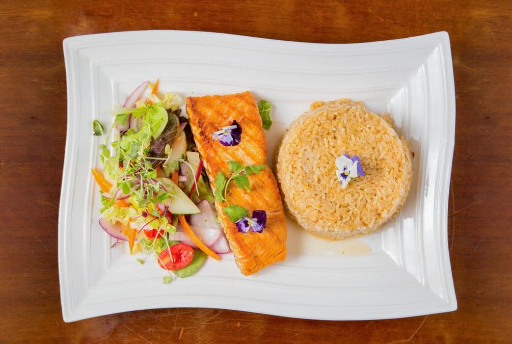 Salmon Asian Rice